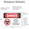 Signmission Radiation & Laser Sign, 5 in H x 7 in W, Vinyl Decal, Rectangle OS-2PACK-DS-D-57-L-1687 - alternate 2